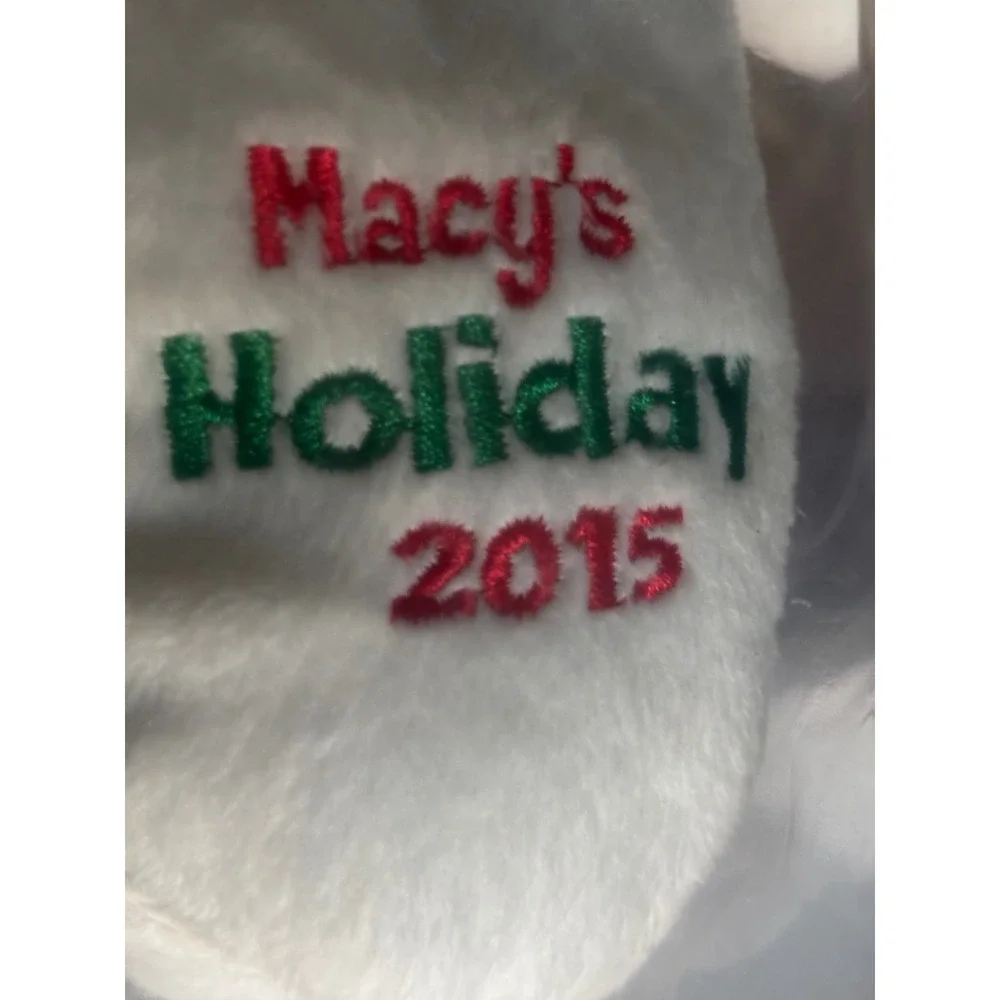 Peanuts Snoopy Macy's Holiday‎ 2015 Plush Toy Red Vest Winter Hat